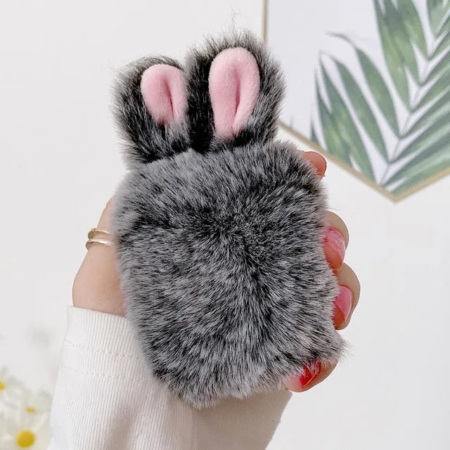Fluffy Bunny Airpod cases by SB
