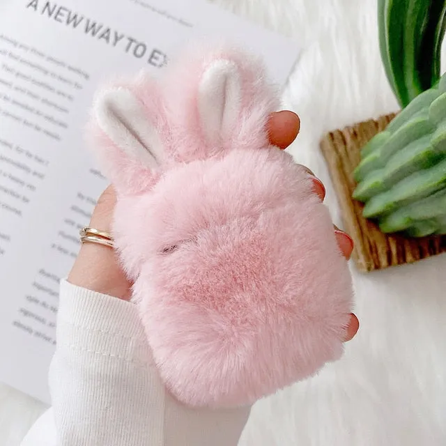 Fluffy Bunny Airpod cases by SB