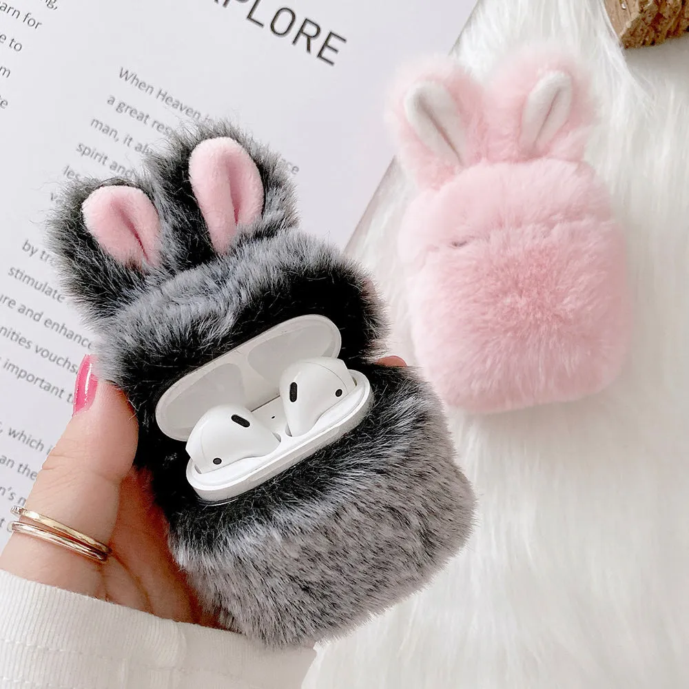 Fluffy Bunny Airpod cases by SB