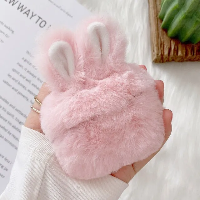 Fluffy Bunny Airpod cases by SB