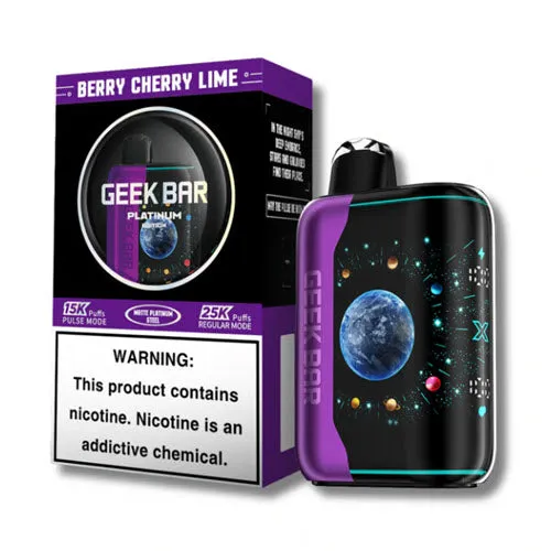 Geek Bar Pulse X Platinum Edition 25K Disposable Vape Device - 6PK