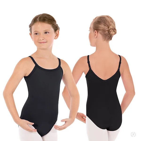 Girls Cotton Ajustable Camisole Leotard (Variety of Colors)