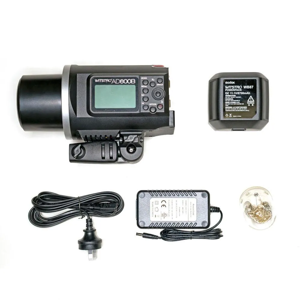 Godox AD600B Witstro TTL 2.4GHz Studio Flash Strobe Light (Bowens) (X2 Trigger Optional) - Bundle