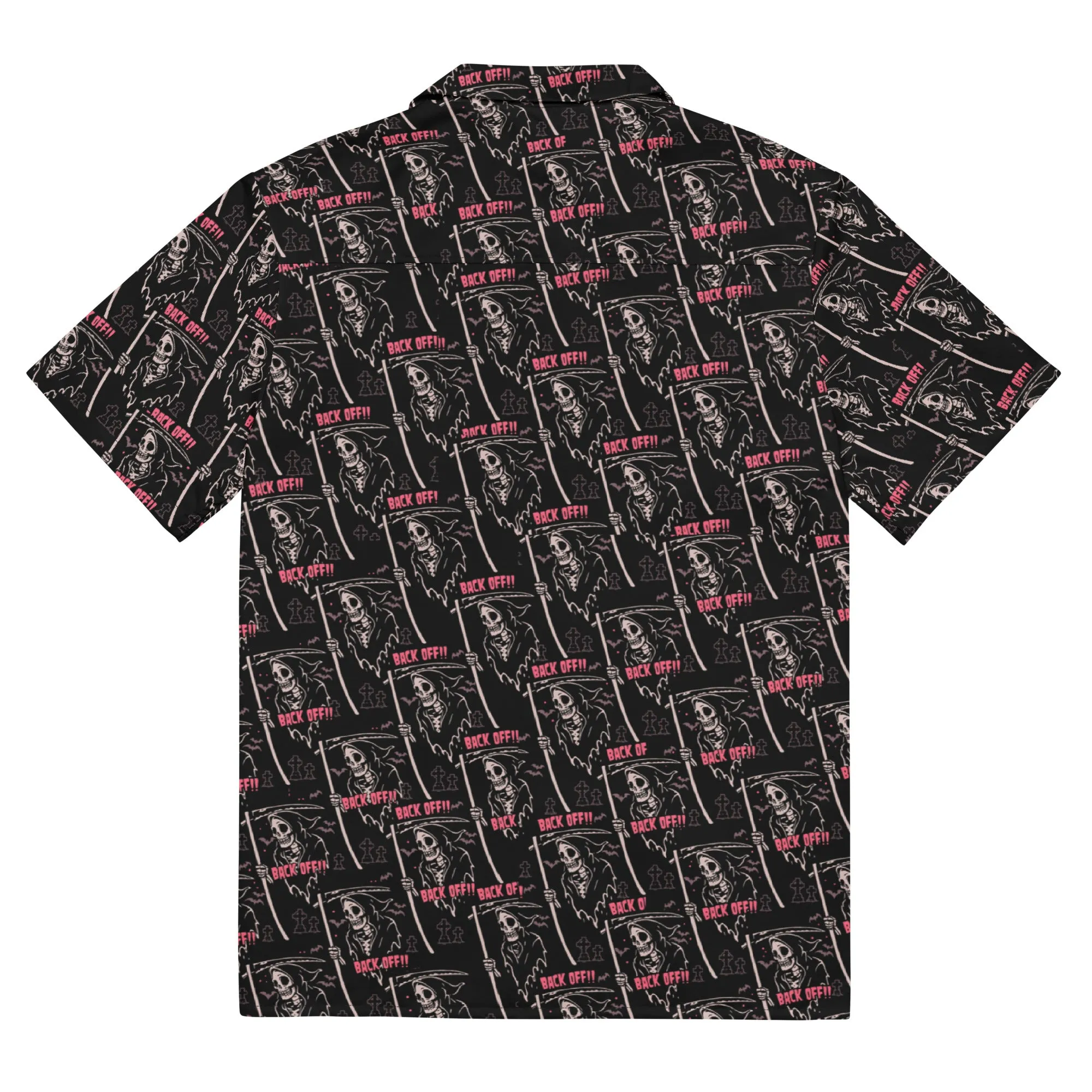 Grim Reaper Back Off Button-up