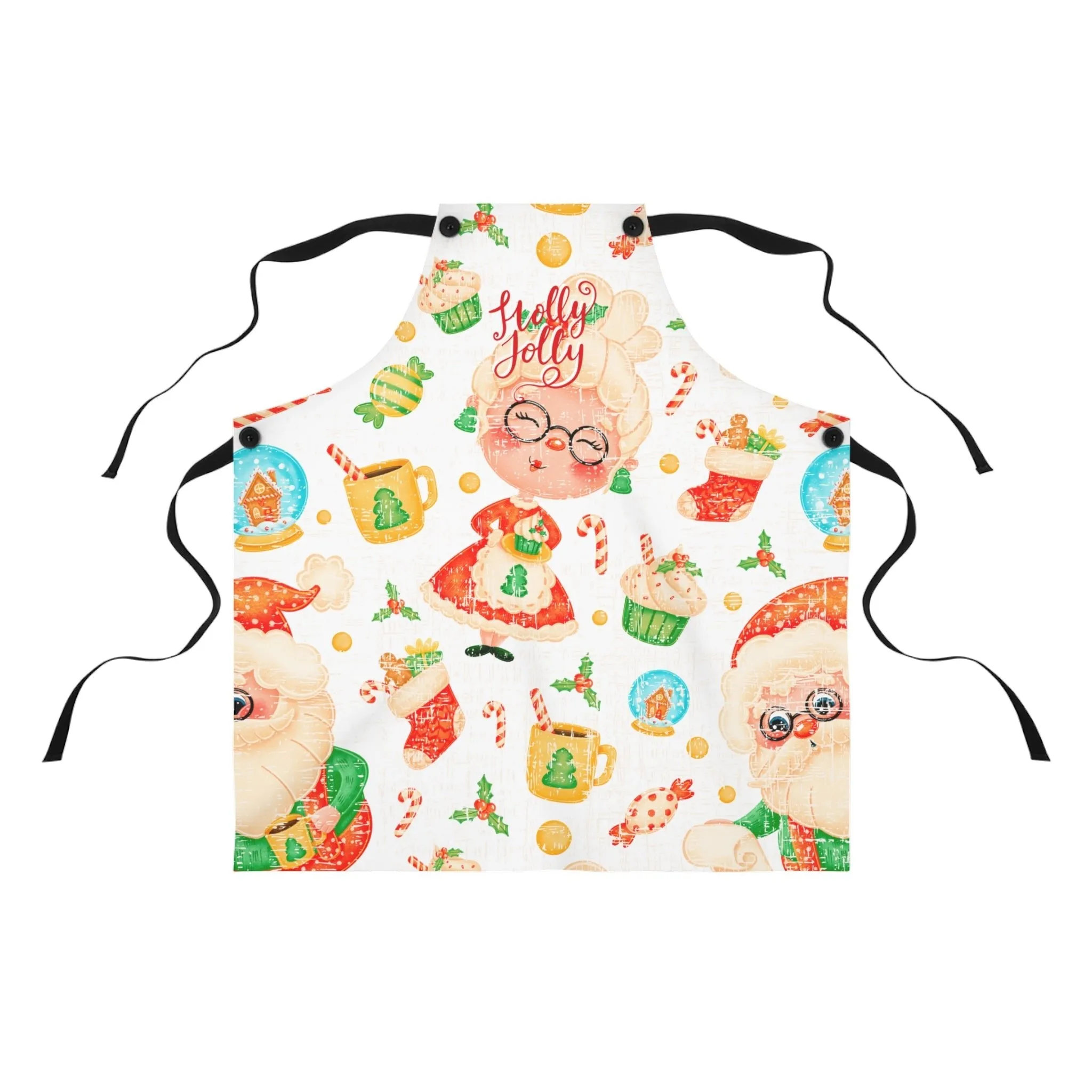 Holly Jolly Mrs. Claus Christmas Apron