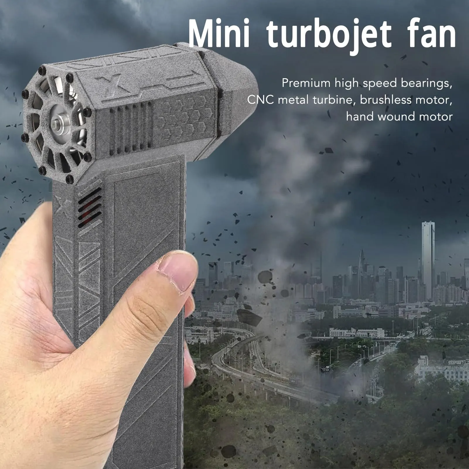 Jet Dry Blower, 120000 RPM Portable Mini Jet Blower, Cordless Turbo Powered Air Blower Super Jet Fan, Handheld Mini Jet Fan Blower Powerful Fan for Car, Cleaning, Camping