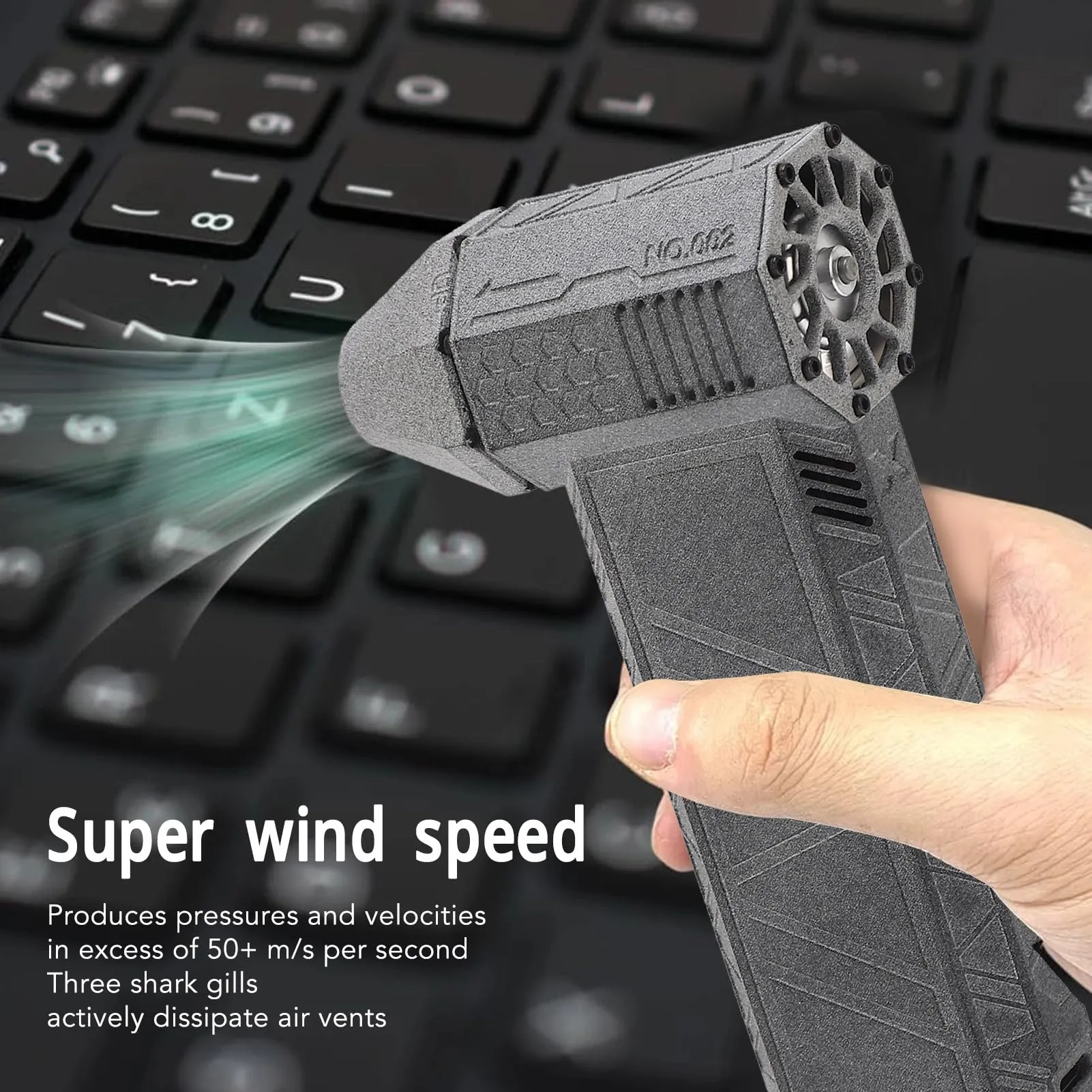 Jet Dry Blower, 120000 RPM Portable Mini Jet Blower, Cordless Turbo Powered Air Blower Super Jet Fan, Handheld Mini Jet Fan Blower Powerful Fan for Car, Cleaning, Camping