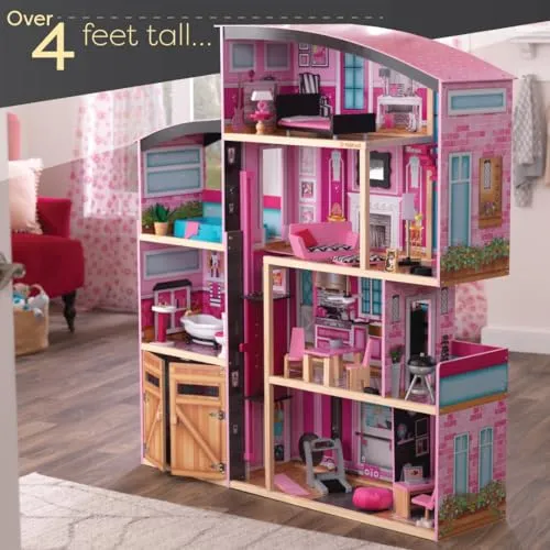 KidKraft Wooden Dollhouse Shimmer Mansion for 12" Dolls