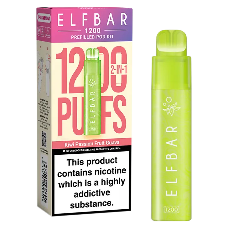 Kiwi Passion Fruit Guava Elfbar 1200 Pod Kit