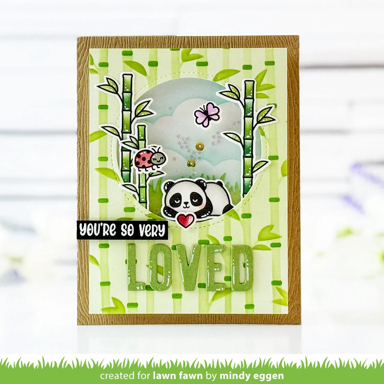 LAWN FAWN: I Heart Pandas Add-on | Stamp