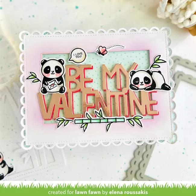 LAWN FAWN: I Heart Pandas Add-on | Stamp