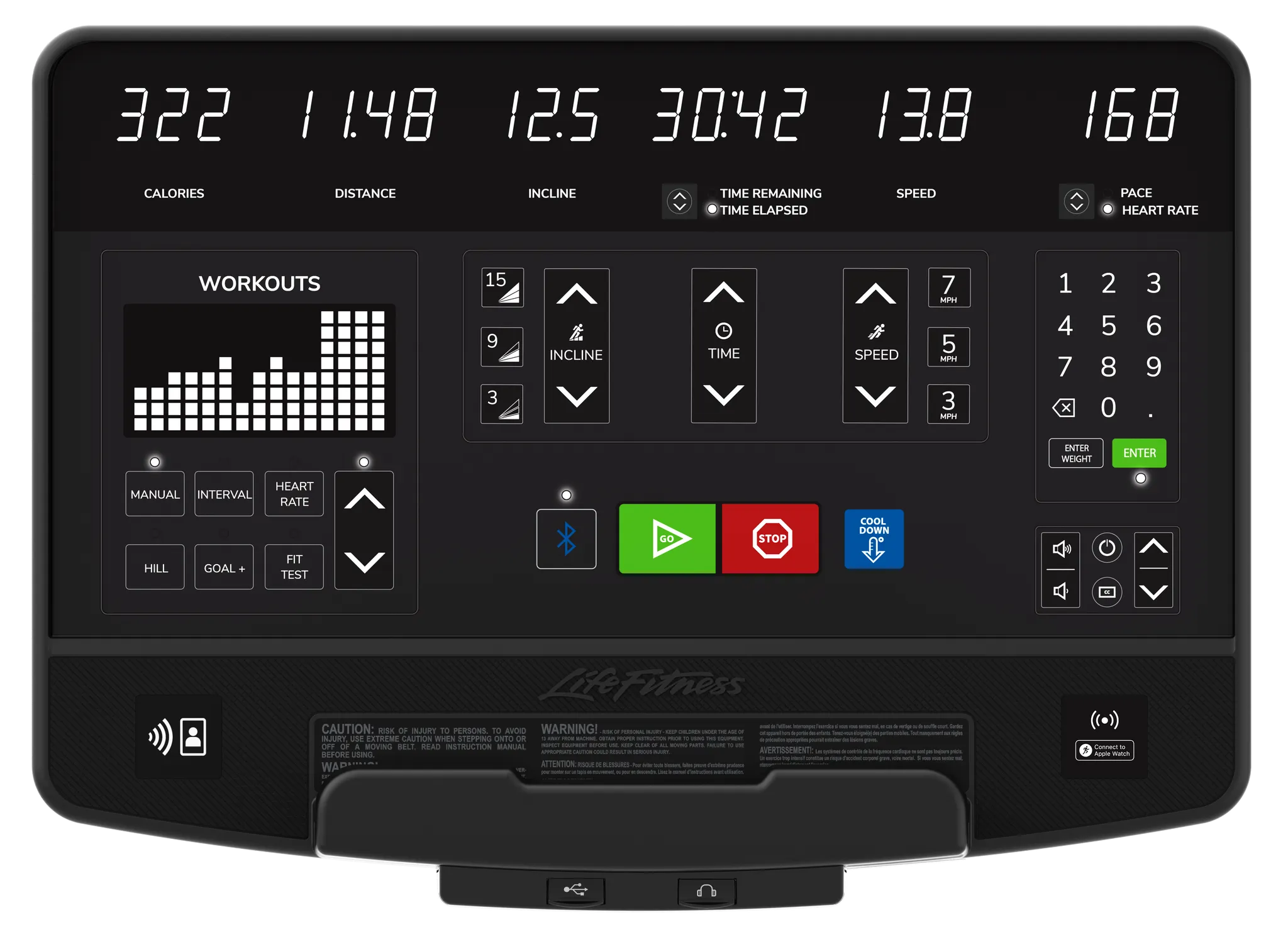 Life Fitness Club Plus Treadmill w/ SL Console, Black - Discontinued Version - Discontinued
