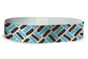 Loopty Loop Woven Light Blue Brown