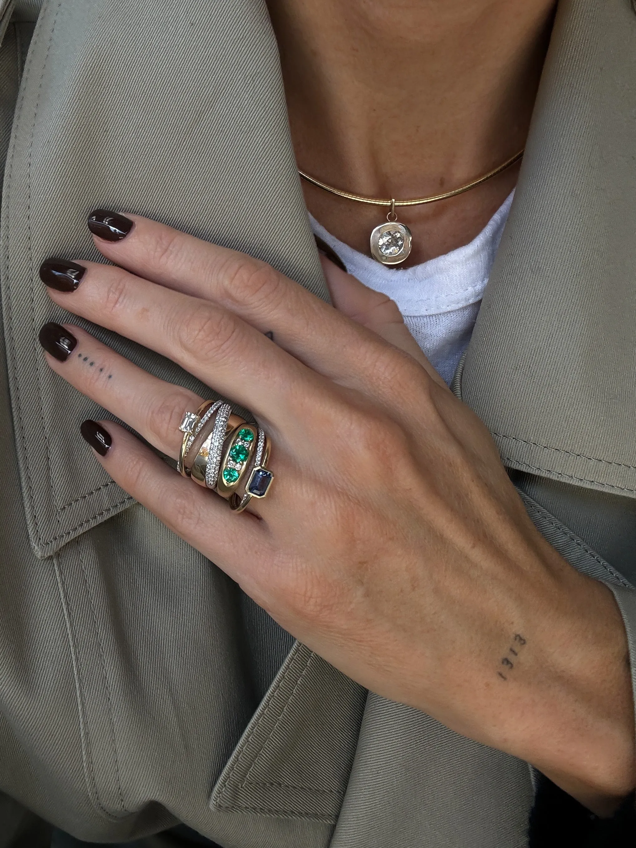 Luna Pavé Rolling Ring
