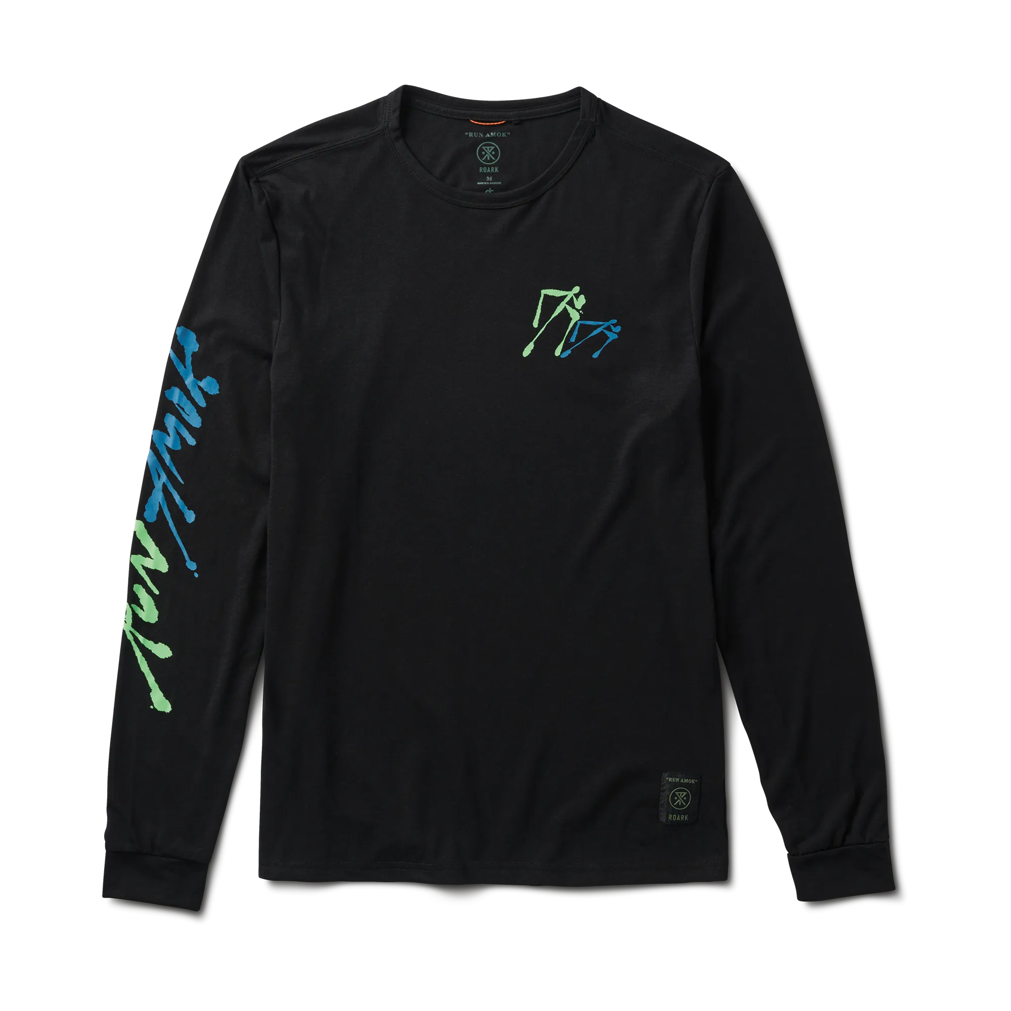 Mathis Long Sleeve Active Tee - Black Fjord