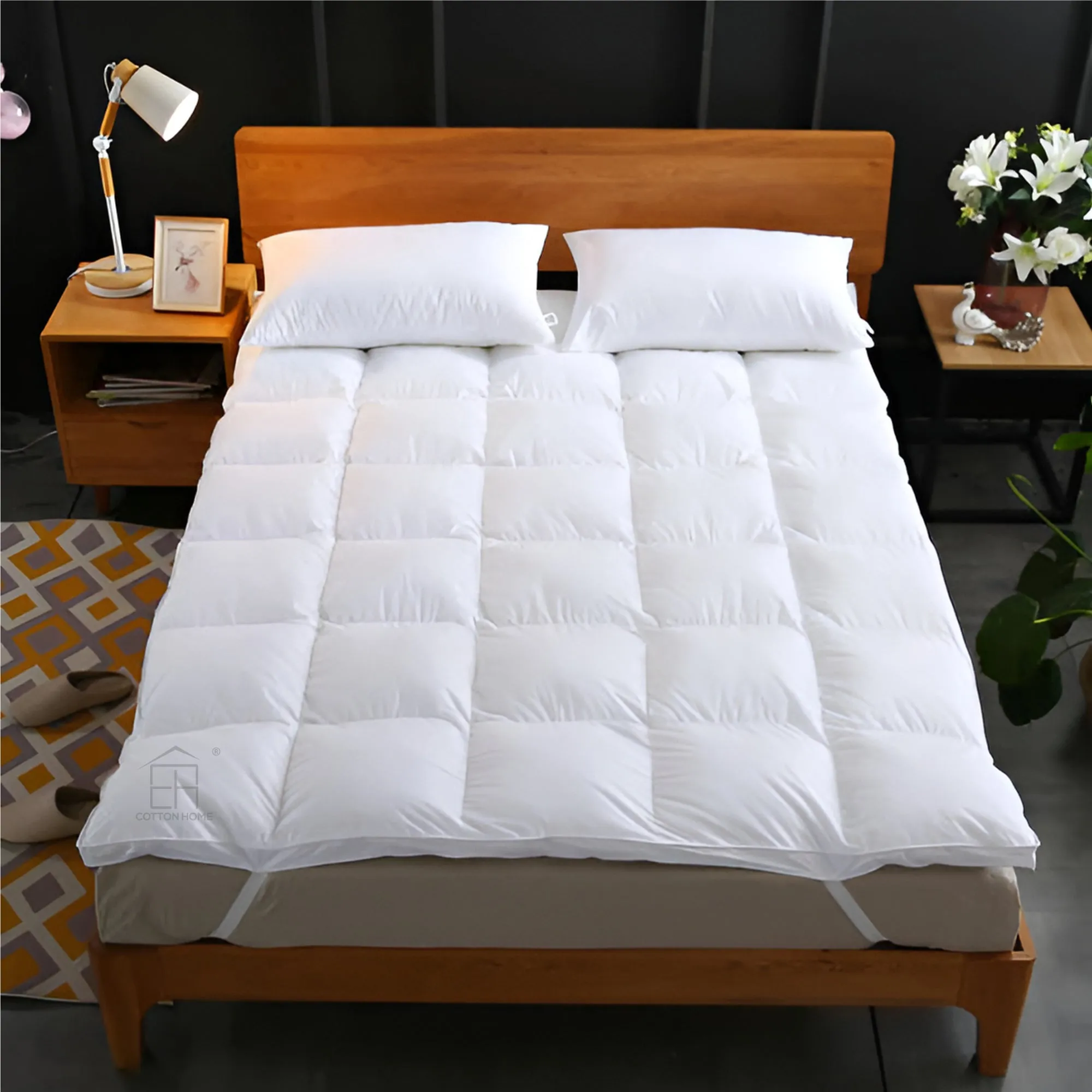 Mattress Topper 180x200 5cm - White