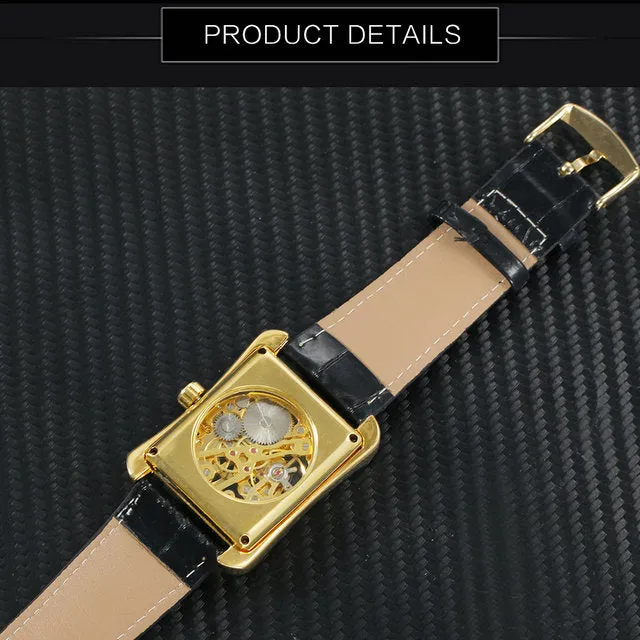 Men Gold Watch For Sale Top Brands Skeleton Mechanical WINNER Watches Мужские золотые часы