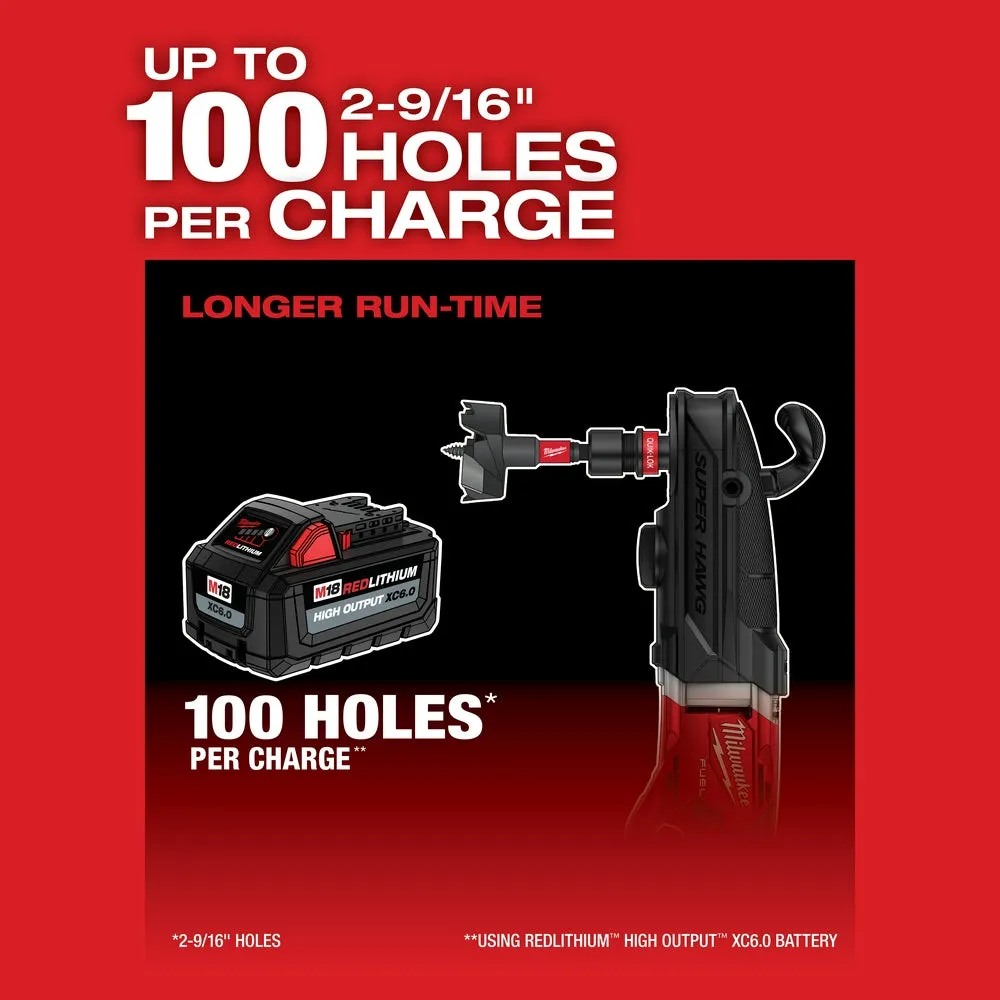 Milwaukee 2811-20 M18 FUEL 18V Super Hawg Right Angle Drill Quik-Lok - Bare Tool