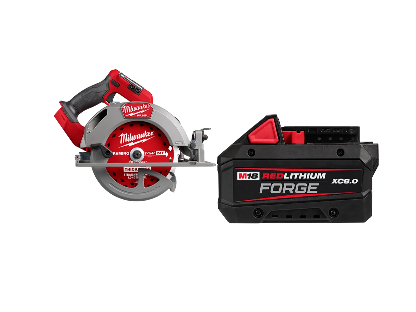 Milwaukee 2834-20B8F M18 FUEL 18V 7-1/4" Circular Saw w/ 8AH Forge Battery