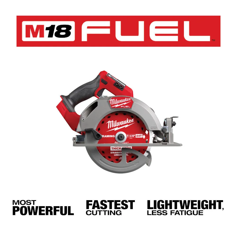Milwaukee 2834-20B8F M18 FUEL 18V 7-1/4" Circular Saw w/ 8AH Forge Battery