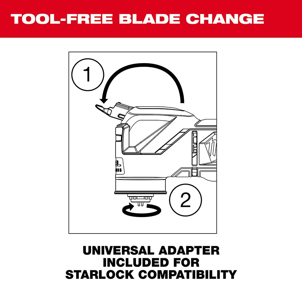 Milwaukee 2836-80 M18 FUEL 18V Oscillating Multi-Tool - Recon - Bare Tool