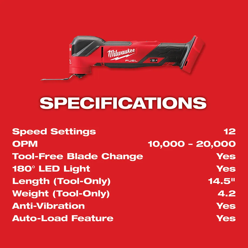 Milwaukee 2836-80 M18 FUEL 18V Oscillating Multi-Tool - Recon - Bare Tool