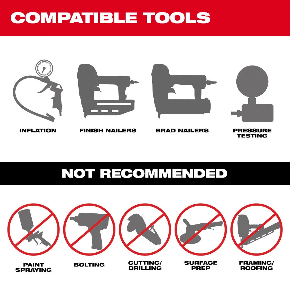 Milwaukee 2840-20 M18 FUEL 18V 2 Gallon Quiet Air Compressor - Bare Tool