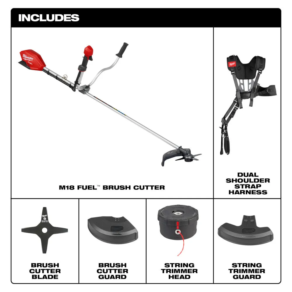 Milwaukee 3015-20 M18 FUEL 18V Brushless Cordless Brush Cutter - Bare Tool