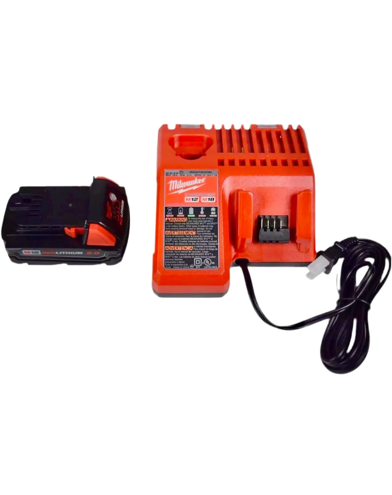 Milwaukee M18 CP2.0 Battery and Charger