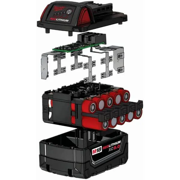Milwaukee Tool 48-11-1822 M18 18-Volt Lithium-Ion XC High Capacity Battery (2pk)