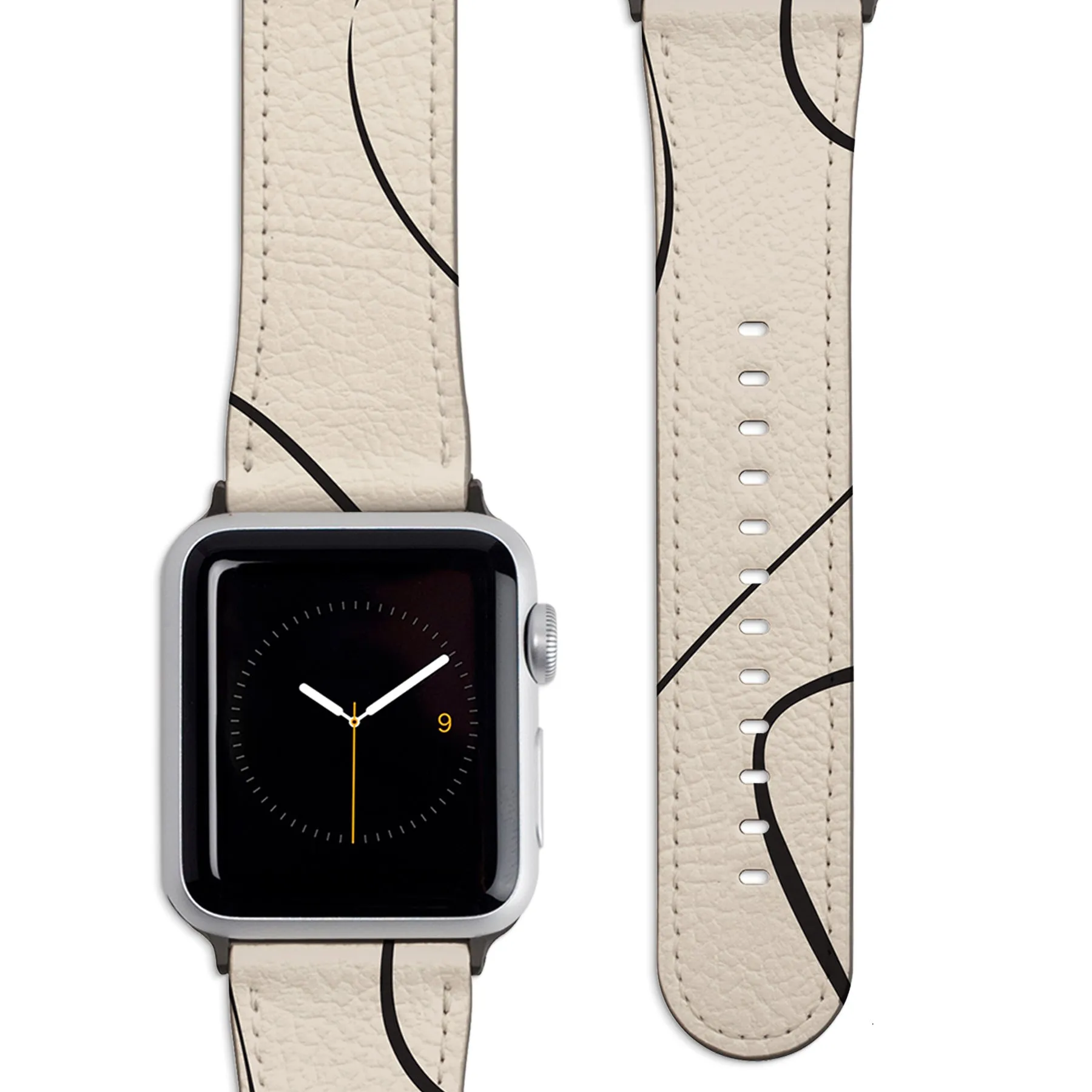 Minimal Ecru Apple Watch Strap