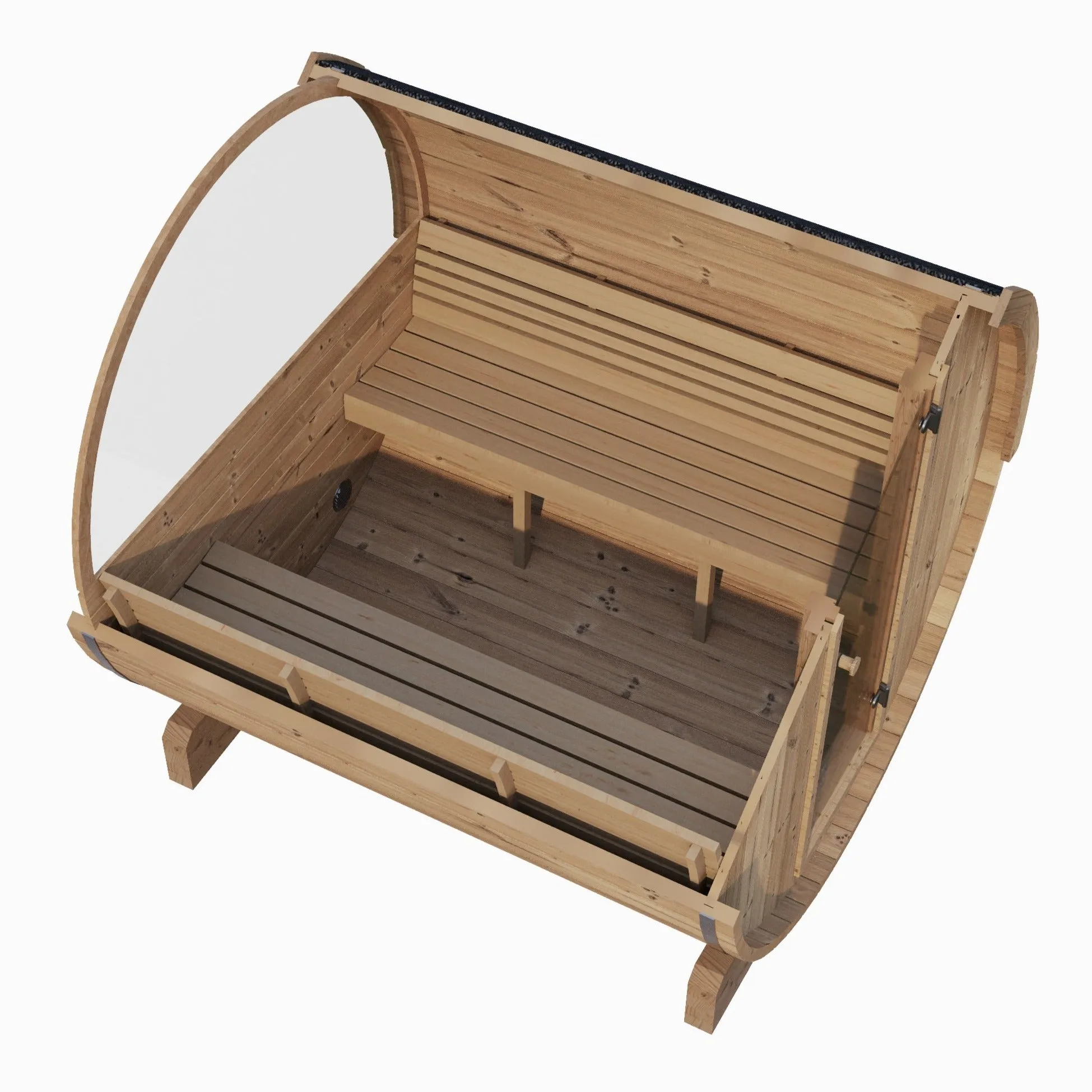 Model E8W 6 Person Barrel Sauna