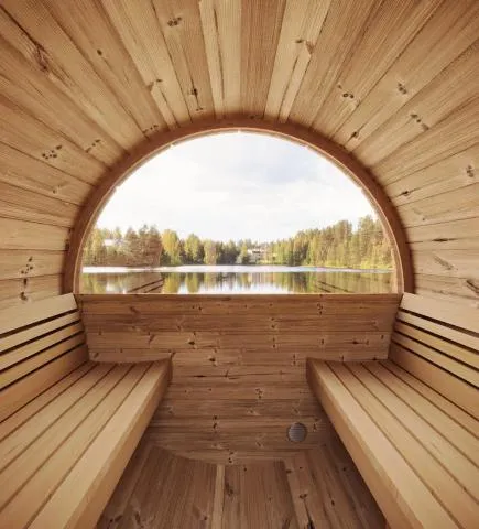 Model E8W 6 Person Barrel Sauna