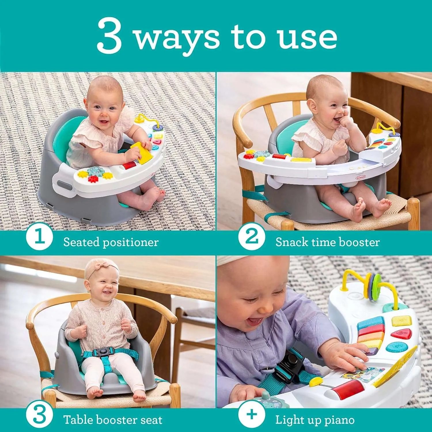 Music & Lights 3-In-1 Discovery Seat and Booster