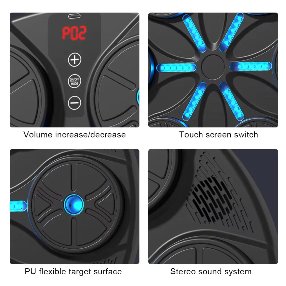 New Smart Music Boxing Machine Adult/Children Home Gym Sports Fitness Boxing Trainer Boxing Response Training Wall Target