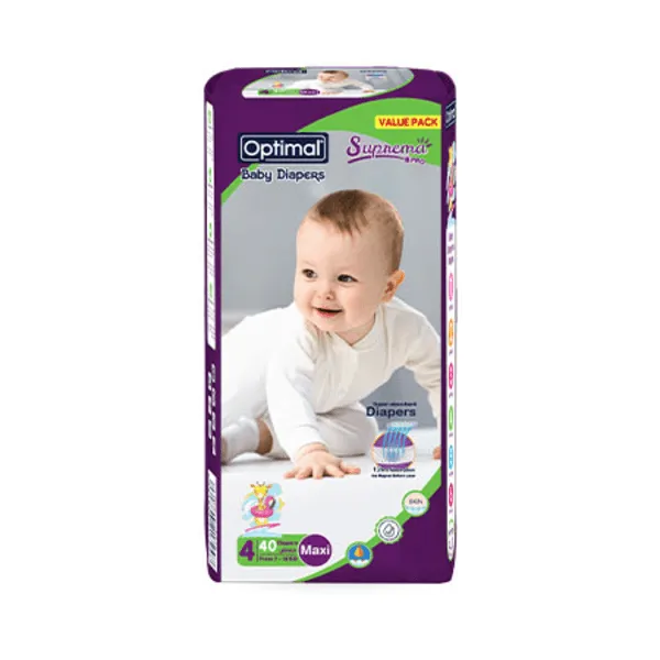 Optimal - Baby Diapers 4 Maxi From 7-18 Kg