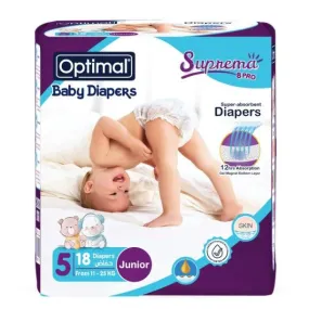 Optimal - Baby Diapers 5 Junior From 11-25 Kg