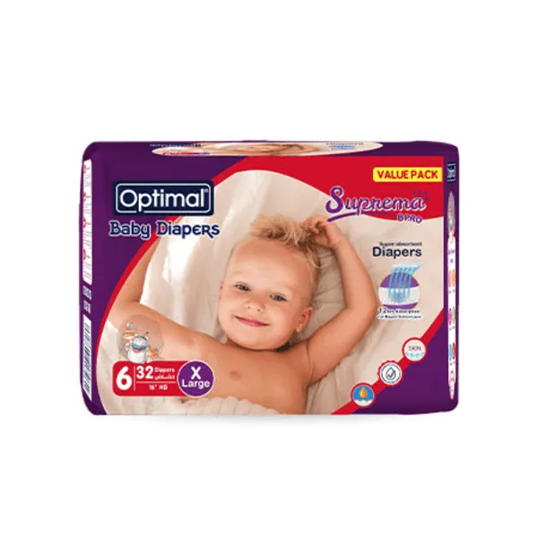 Optimal - Baby Diapers 6 X-Large 16Kg 