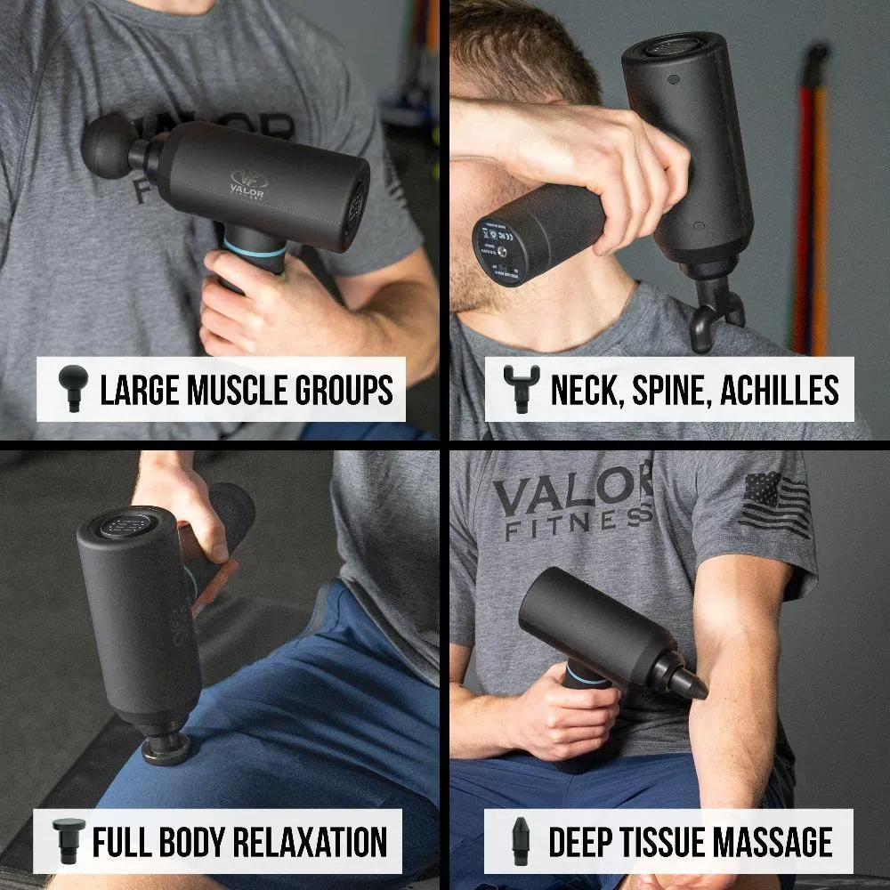 Percussion Muscle Massage Gun w/ 4 Attachments