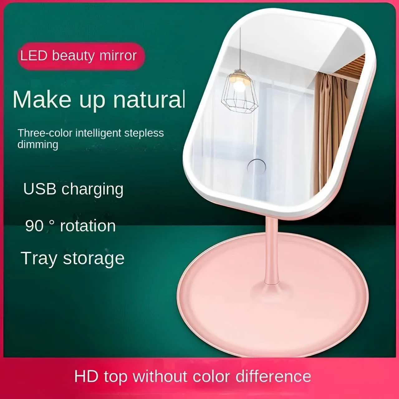 Portable Makeup Mirror with Lights