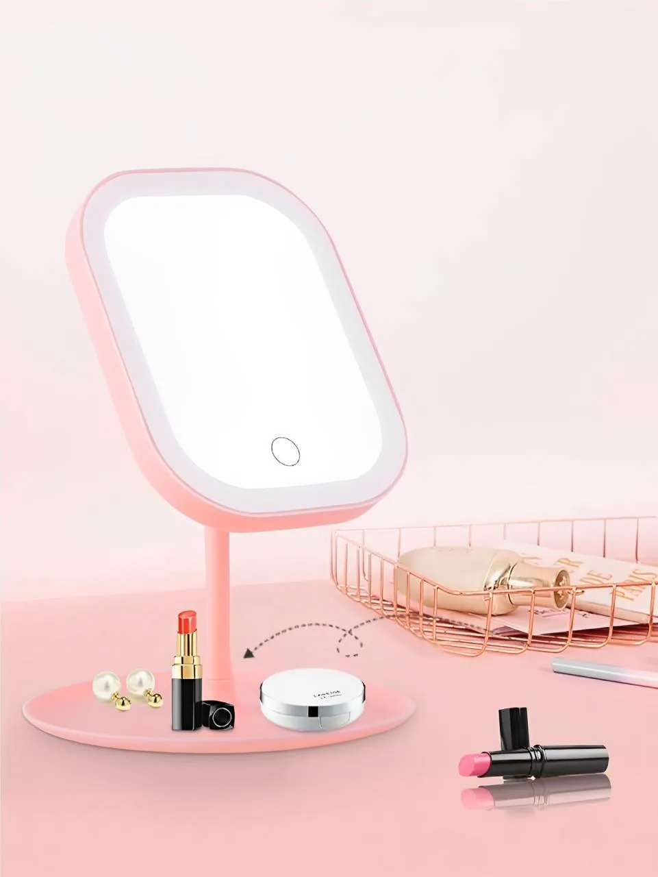 Portable Makeup Mirror with Lights