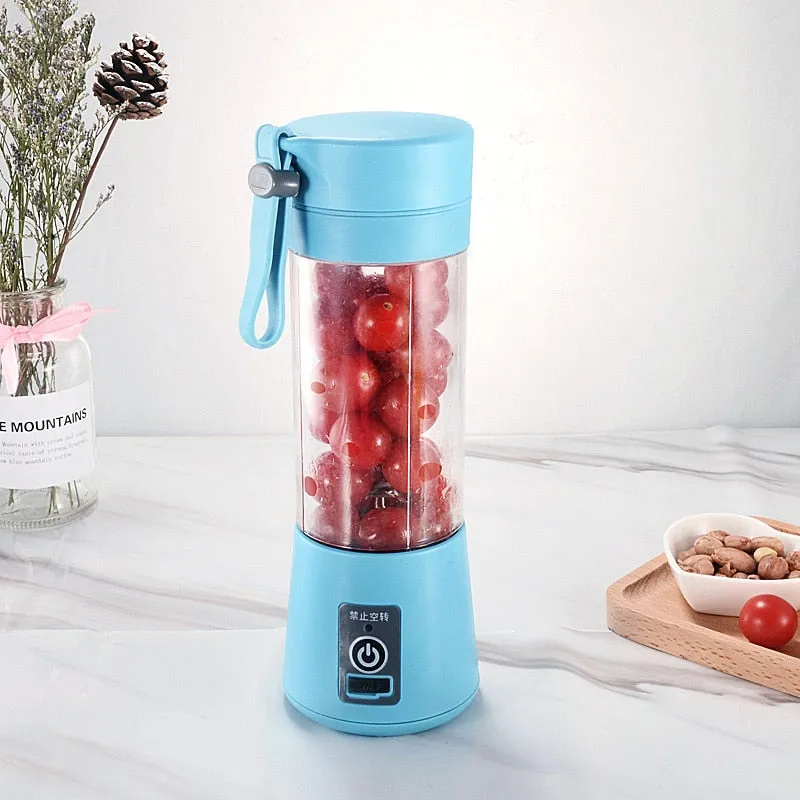 Portable Multifunction USB Rechargeable Electric Juicer for Smoothie and Protein Shakes Fruit Mixer