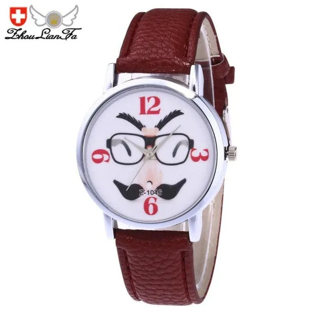 Quartz Round Dial Analog Wrist  Watch