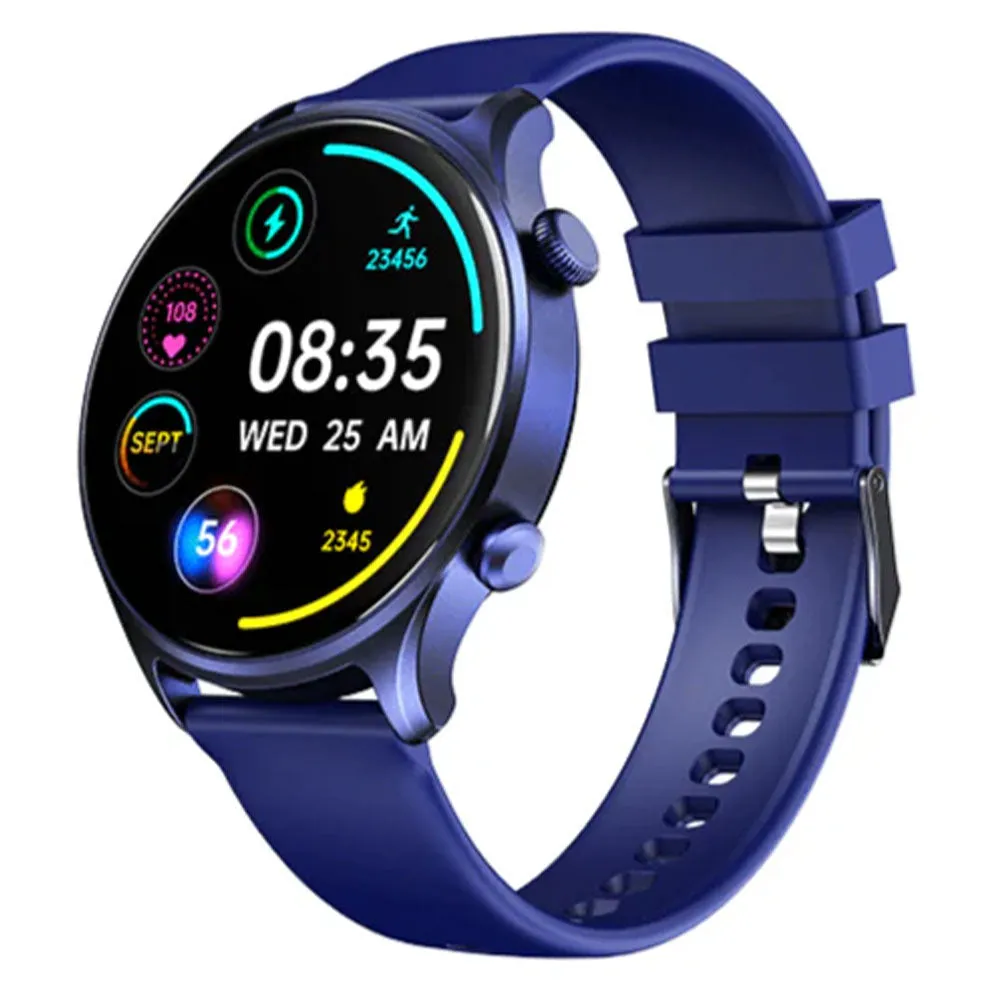 Riversong Motive 7C SW71 Smart Watch Navy Blue Case With Navy Blue Silicone Strap