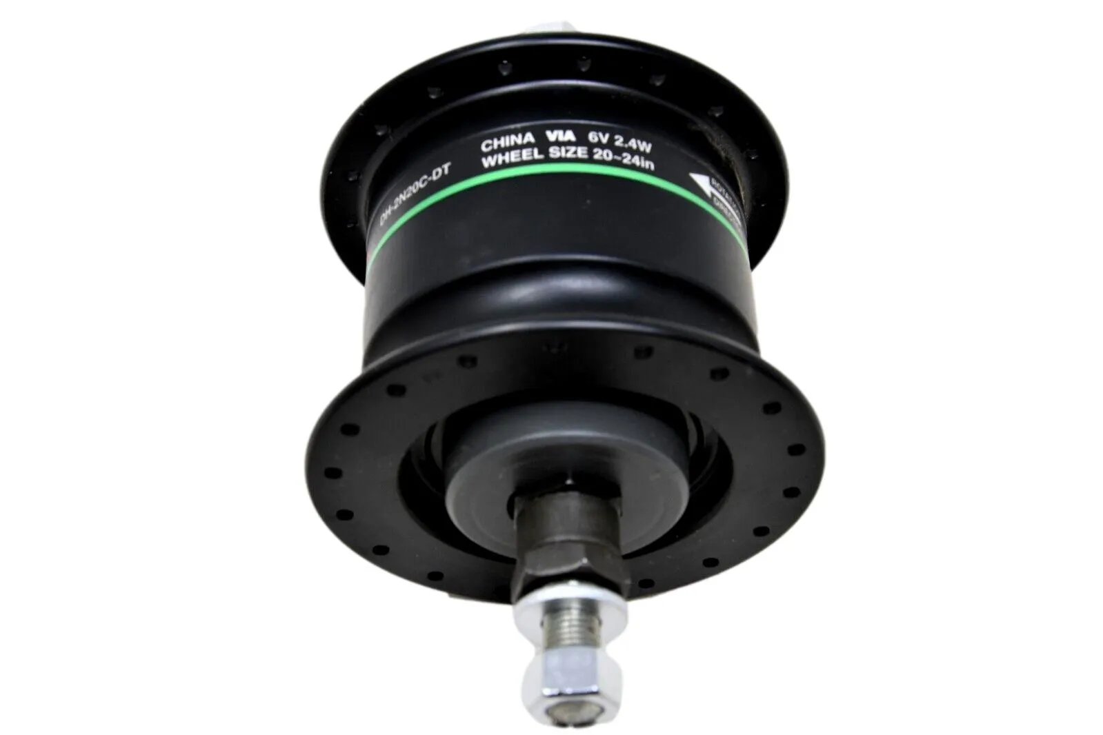 Shimano Nexus Dynamo Hub DH-2N20C-DT 36 Hole 6v 2.4w For 20" Or 24" Wheels Black