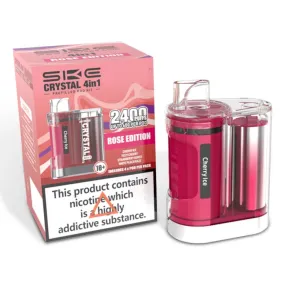 SKE Crystal 2400 Puffs - 4 in 1 Pre-Filled Pod Kit - Multi Flavour