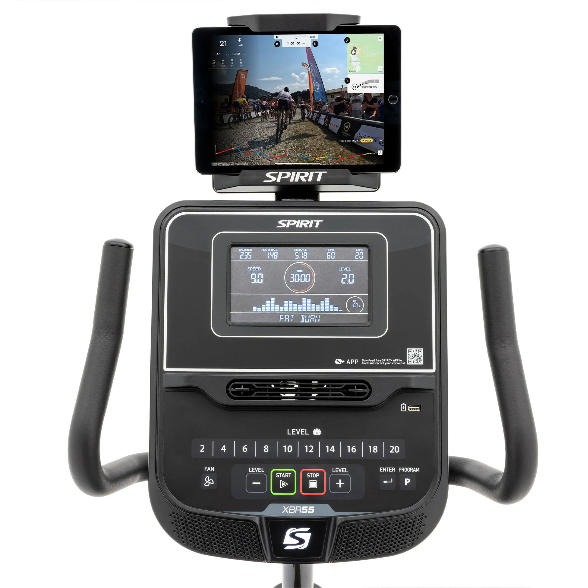 Spirit Fitness XBR 55 Recumbent Exercise Bike