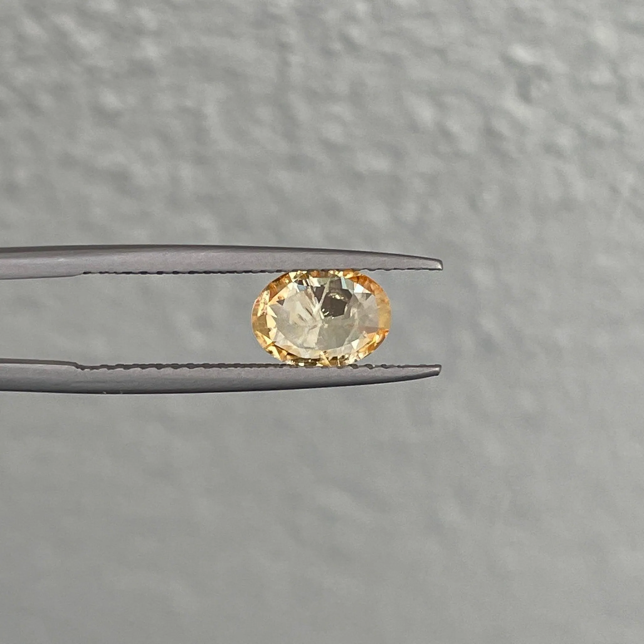 This 1.17 carat yellow Sapphire is well cut to bring out the best colour and lustre, and has a perfect colour blend.