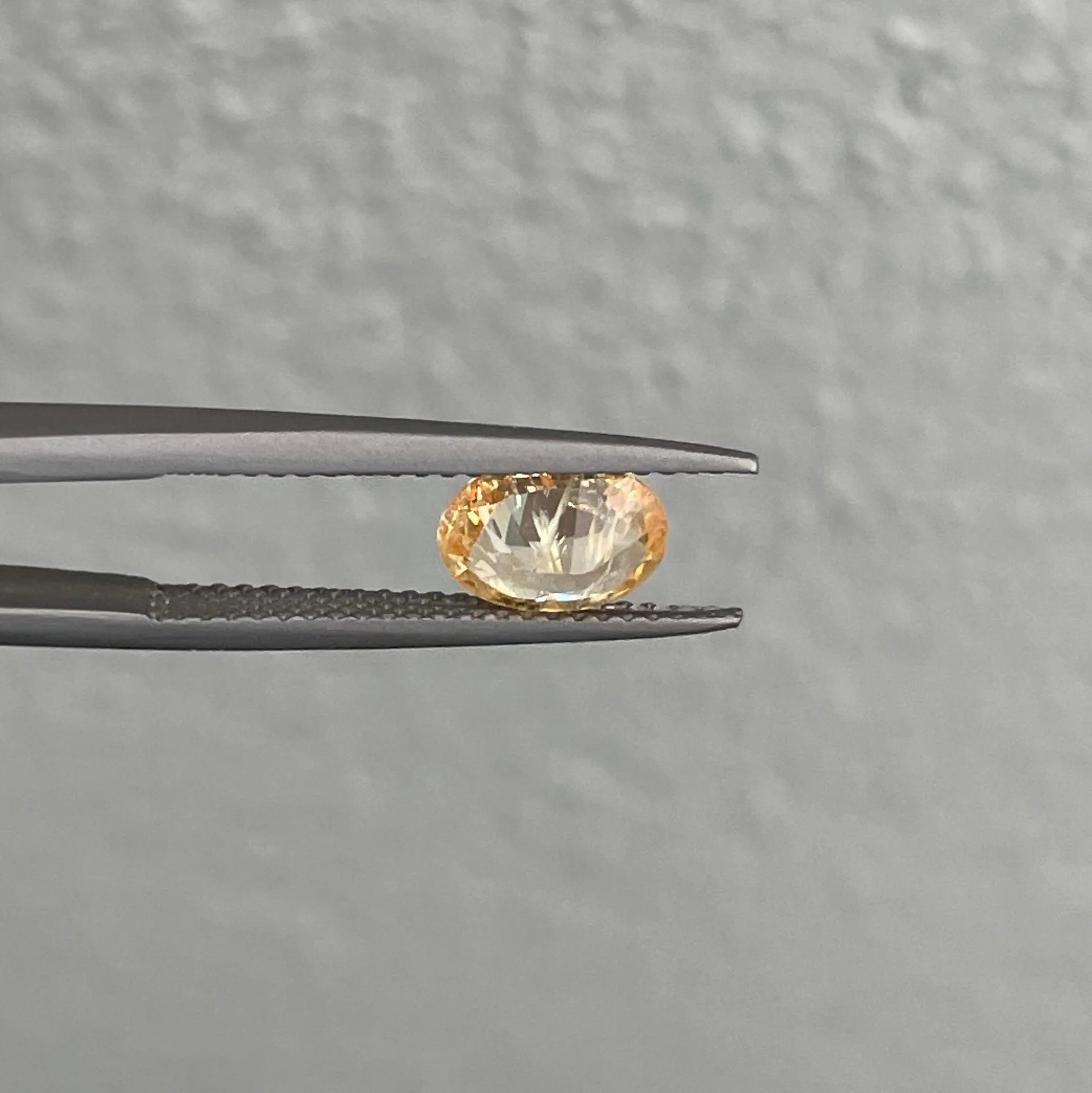 This 1.17 carat yellow Sapphire is well cut to bring out the best colour and lustre, and has a perfect colour blend.