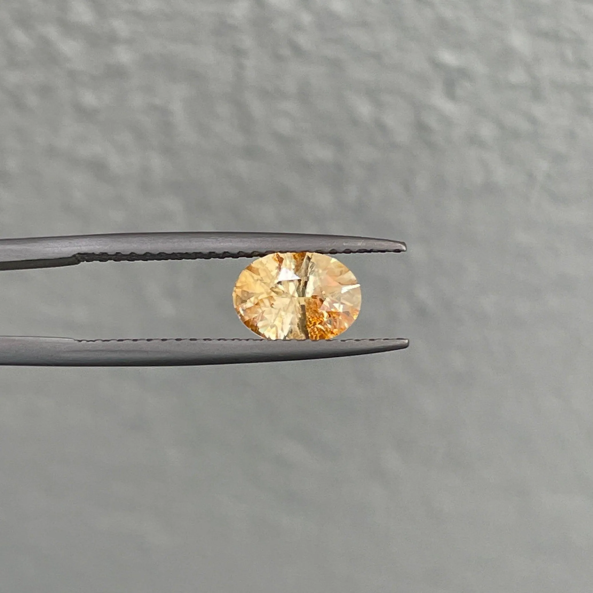 This 1.17 carat yellow Sapphire is well cut to bring out the best colour and lustre, and has a perfect colour blend.